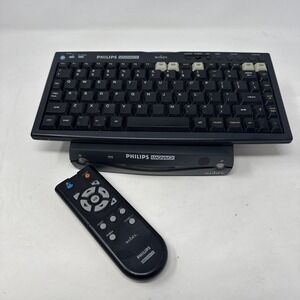 Vintage Philips Magnavox WebTV Receiver Internet Terminal Keyboard Set READ